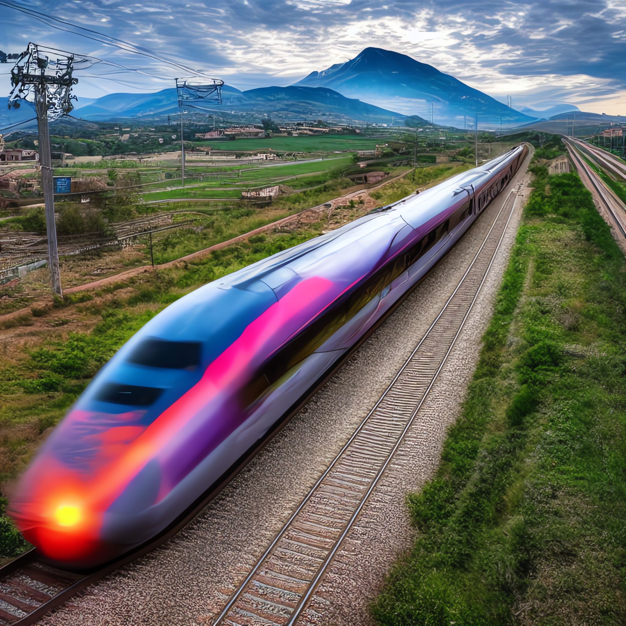front-high-speed-train-landscape-Italy-realistic-8k-photo-detailed-neon-lights-intense-colors-ref0
