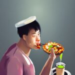 painting-of-Chinese-food-person-eating-cold-color-sharp-focus-face-focused-trending-on-ArtStation-ma-h3fi