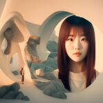 Melting-face-of-a-Japanese-girl-3d-cgi-art-lots-dpwt