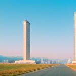 Melting-tower-in-Pyongyang-tower-center-of-6tvl