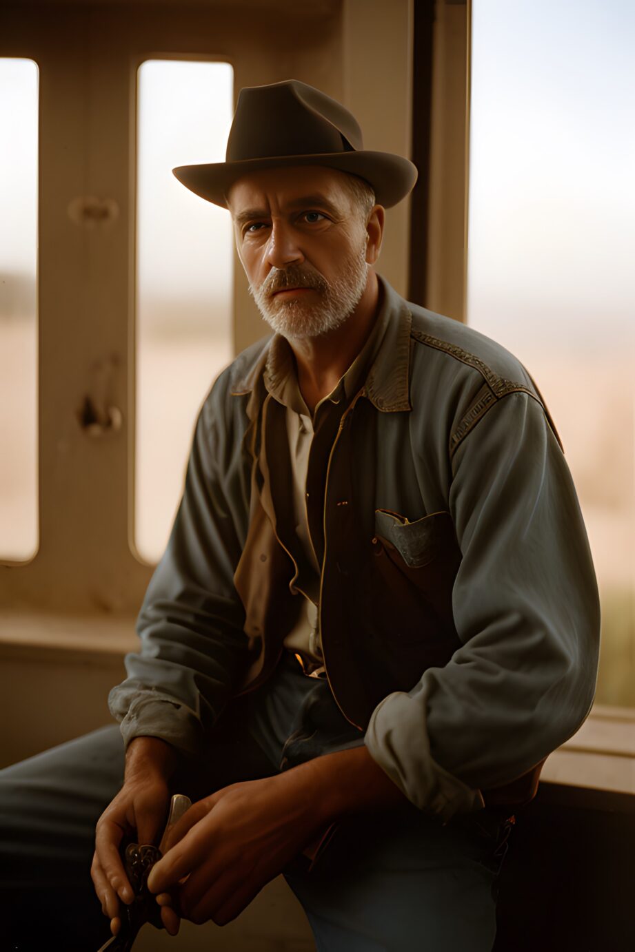 Portrait of a working class man in the year 1940 • VIARAMI