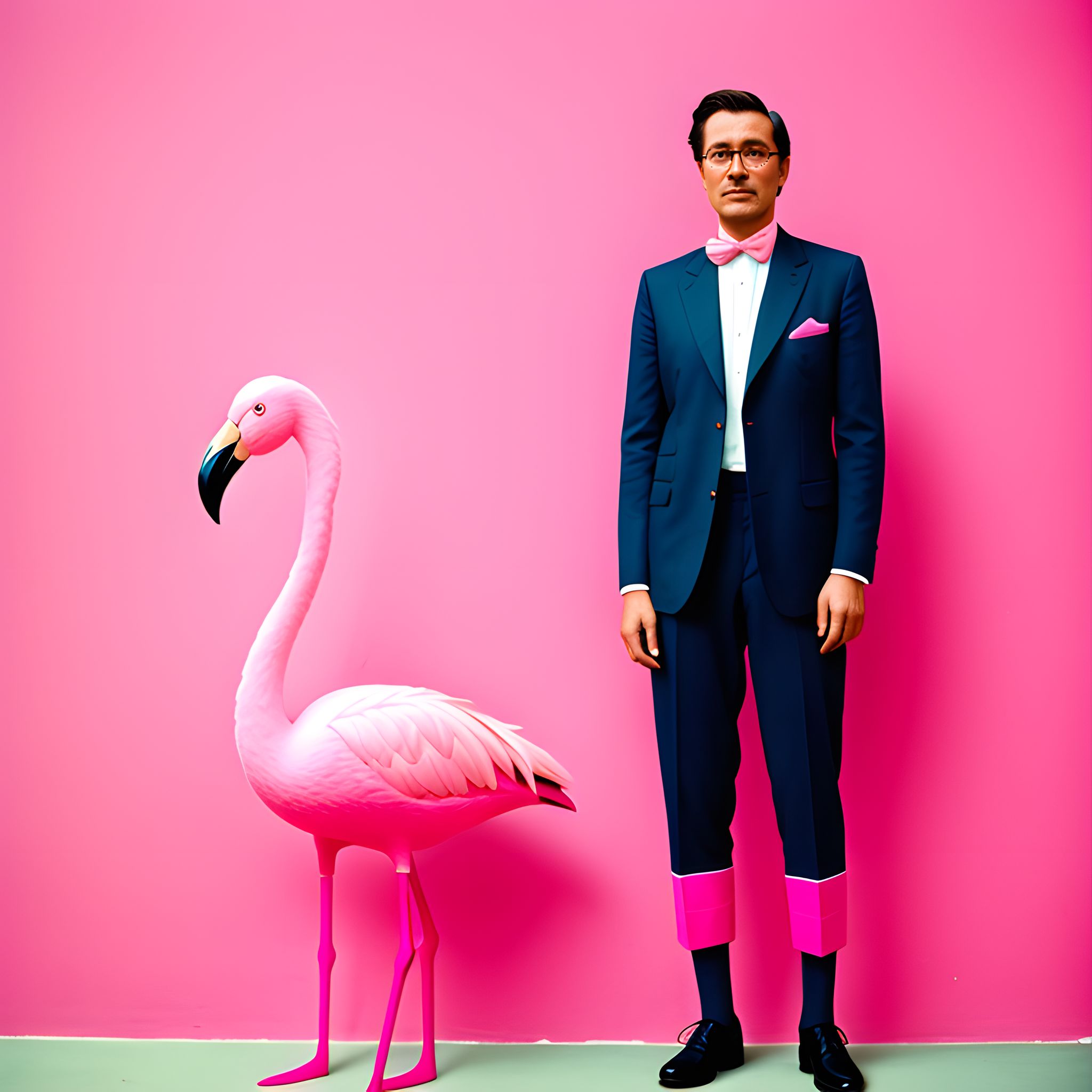 A-man-with-a-flamingo-for-a-neck-standing-on-one-klvc