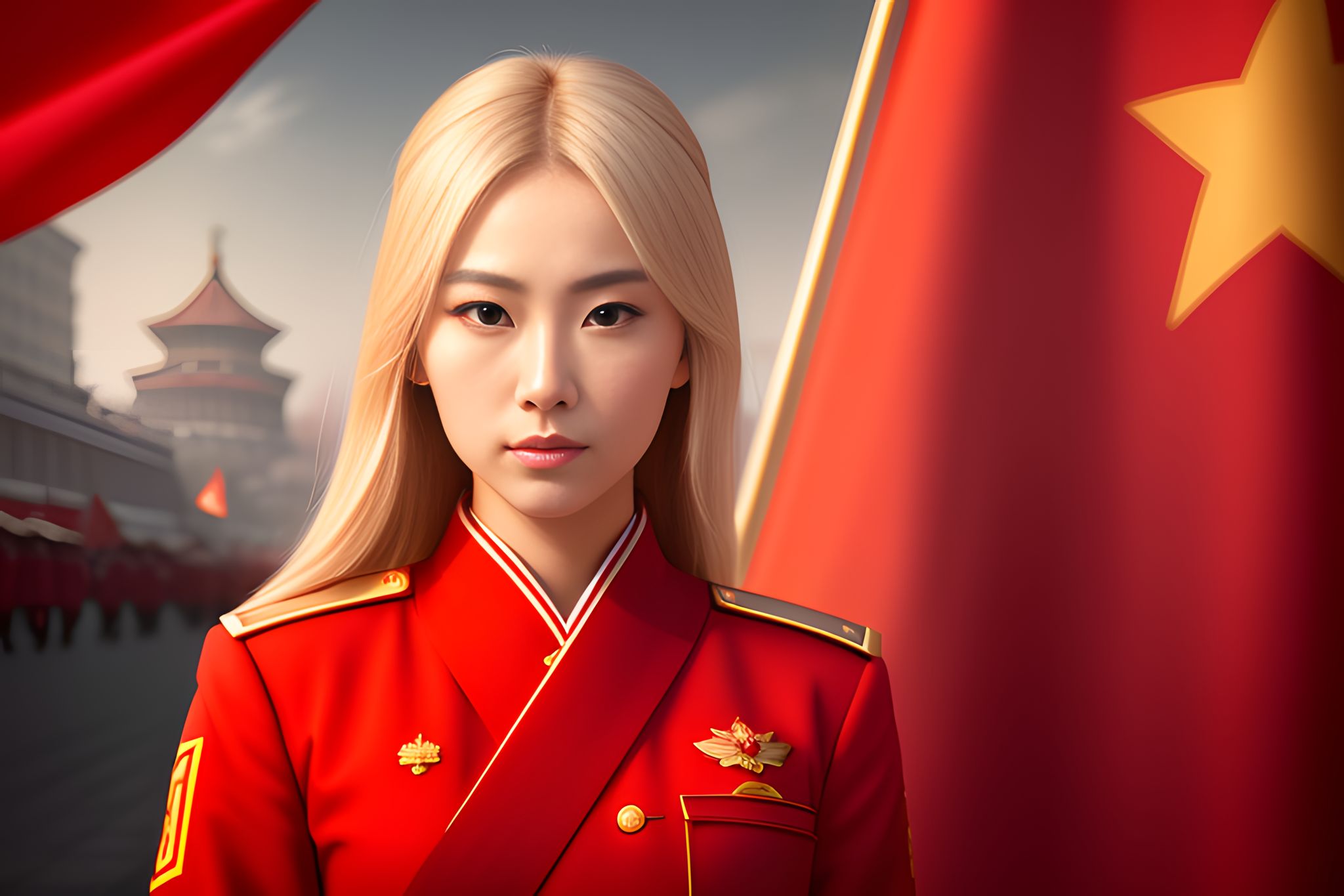 chinese-blonde-communist-girl