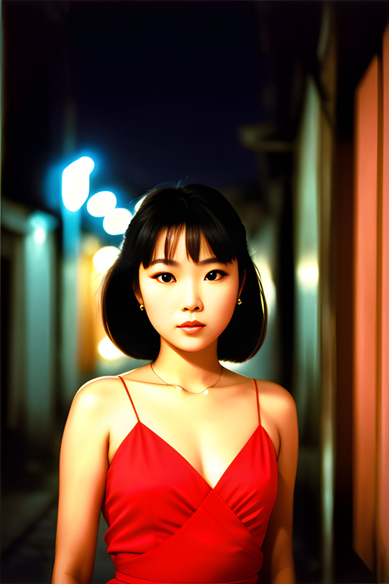 high-detail-portrait-of-a-North-Korean-Actress-in-singapore