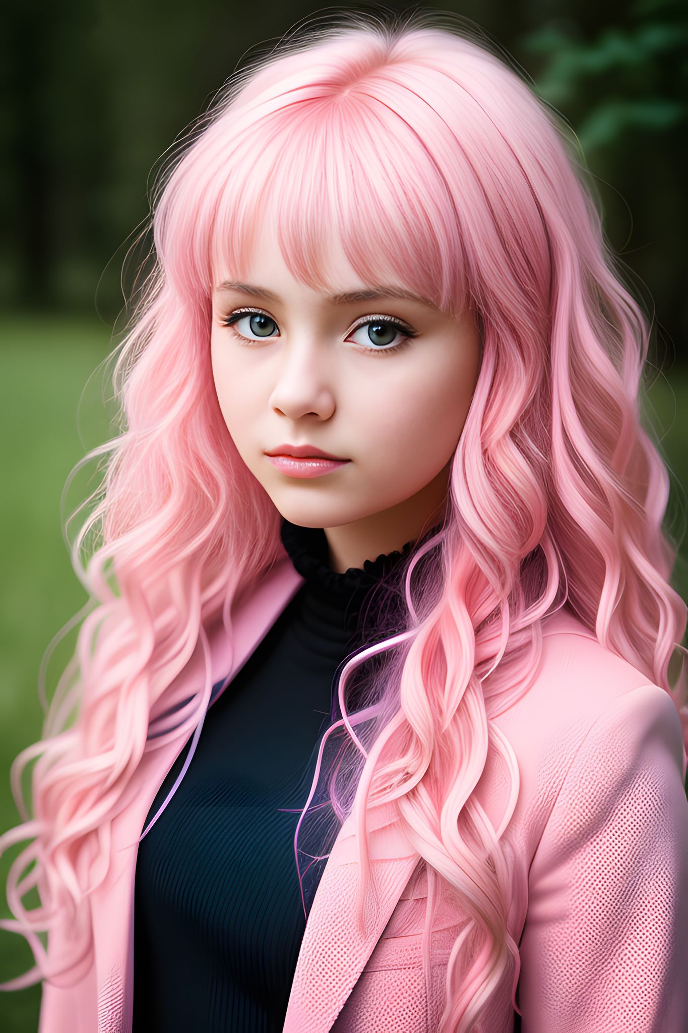 pink-hair-girl-jacket-pink