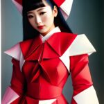 red-white-origami-dress