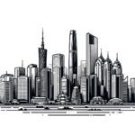 Guangzhou-line-art-skyline