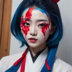 Korean-model-in-traditional-clothes-with-red-35gp