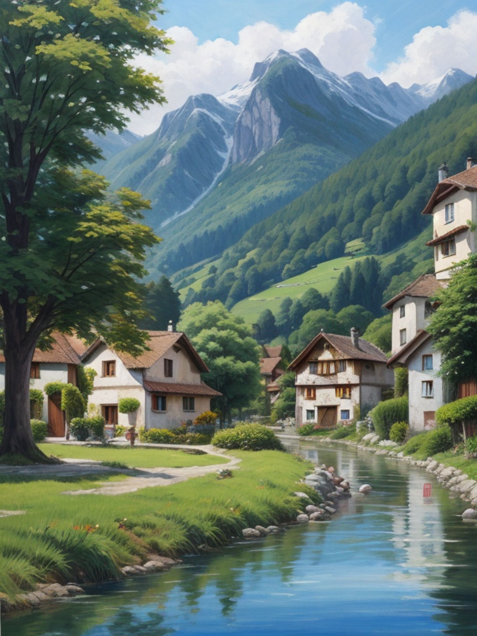 Small-Swiss-village-Studio-Ghibli-style-with-d0vg