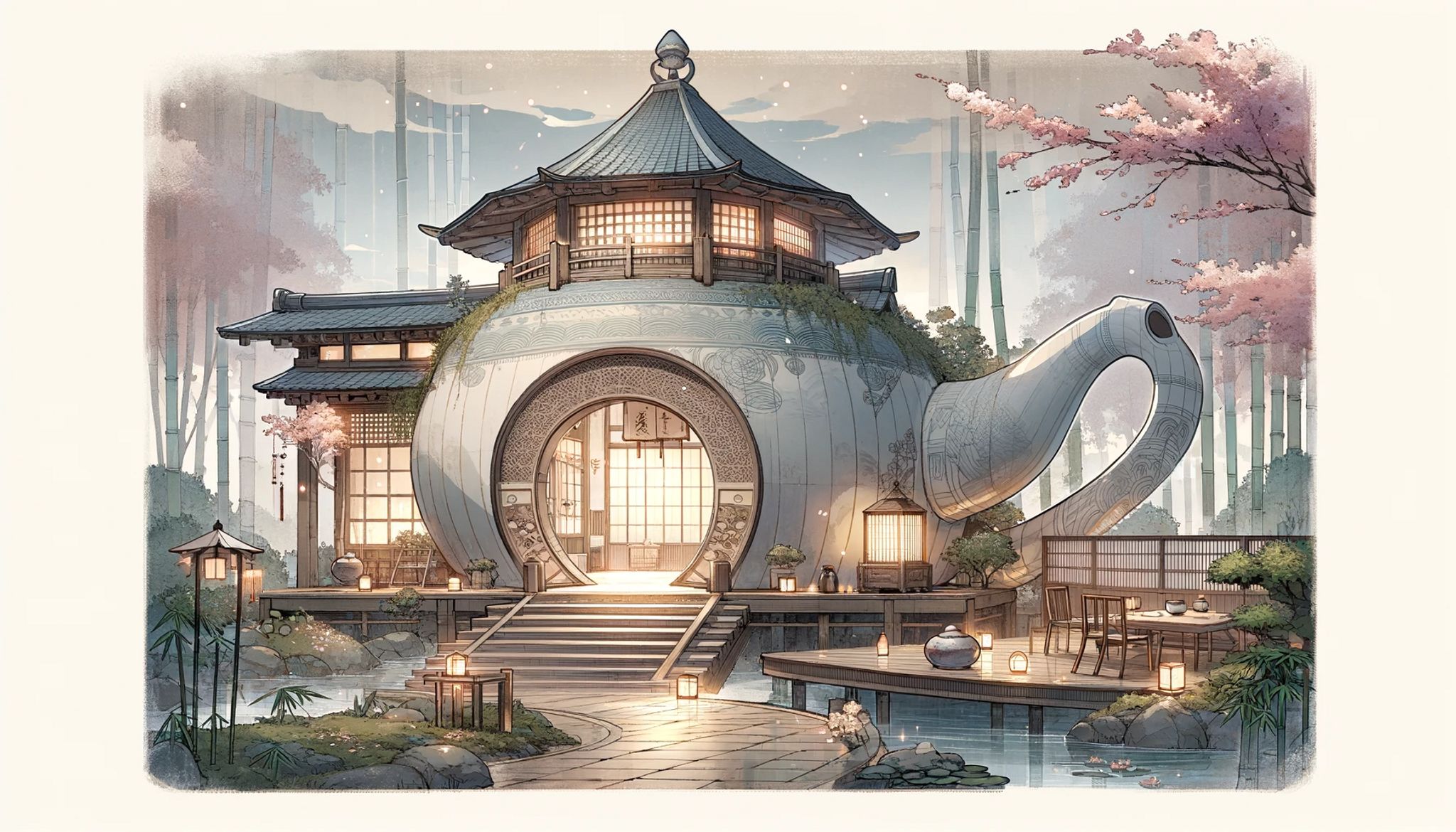 anime-painting-tea-pot-house-2