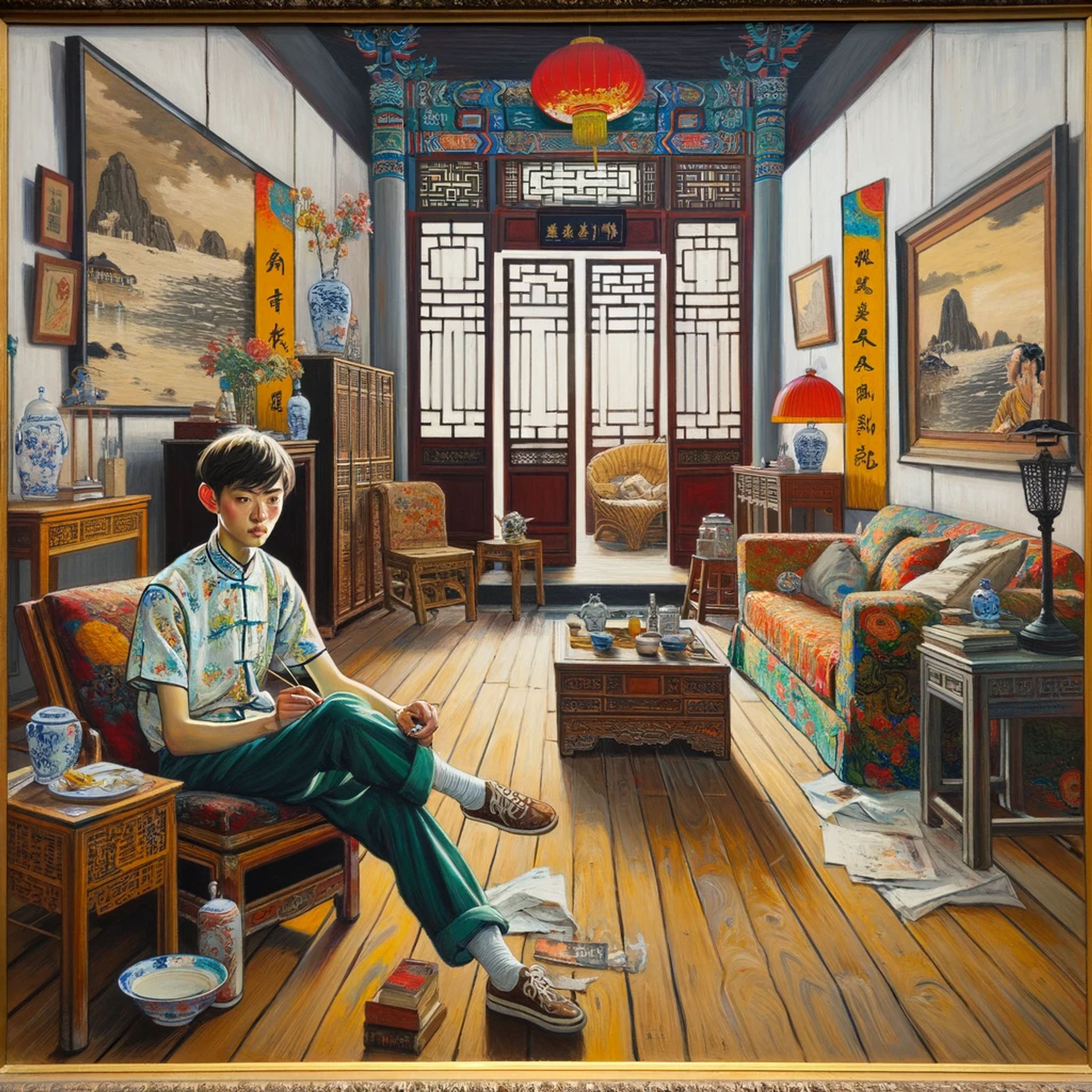chinese-teenager-room-historic-painting