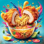 fried-chicken-filled-instant-ramen-noodles