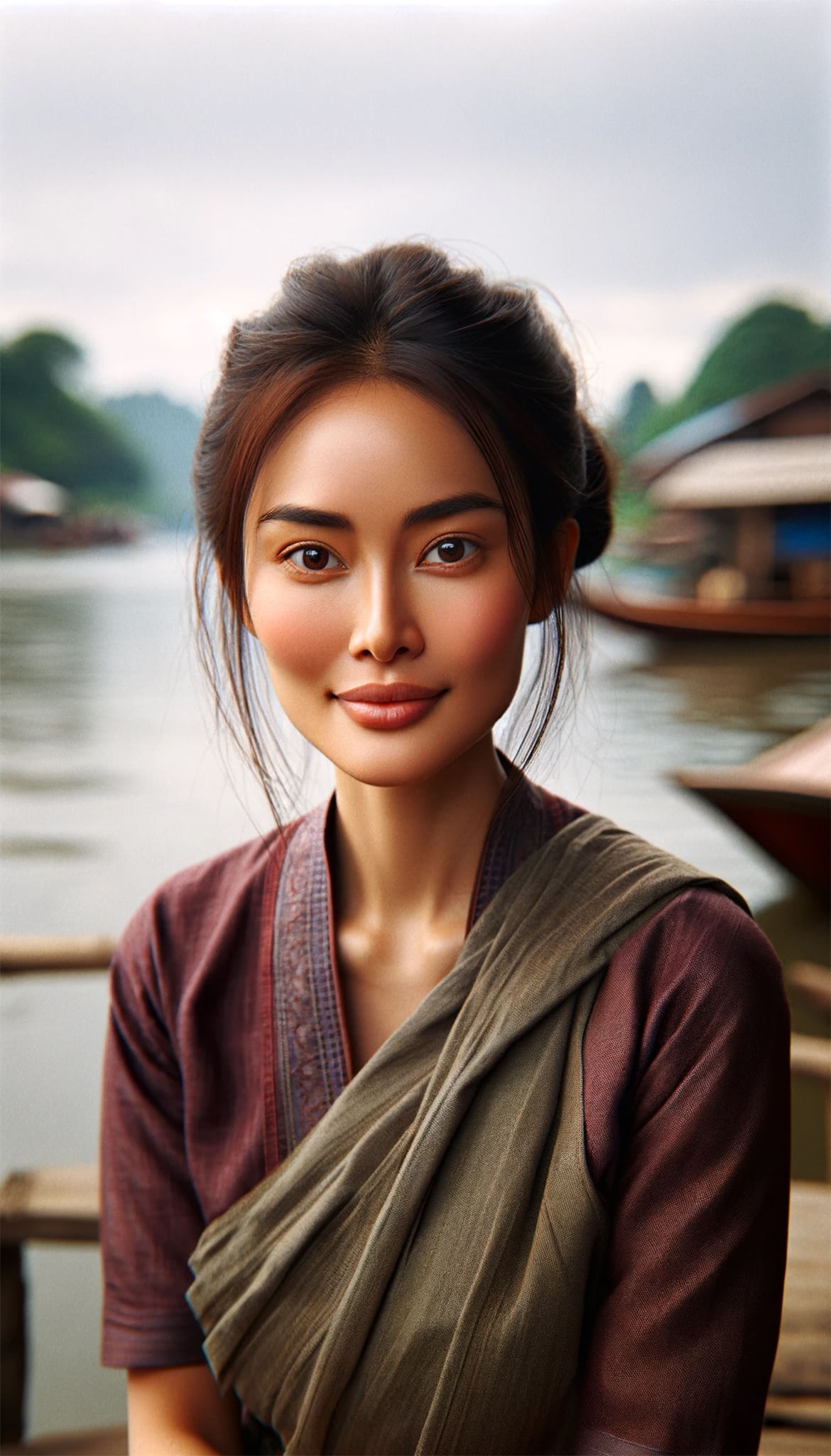 thai-woman-portrait-river