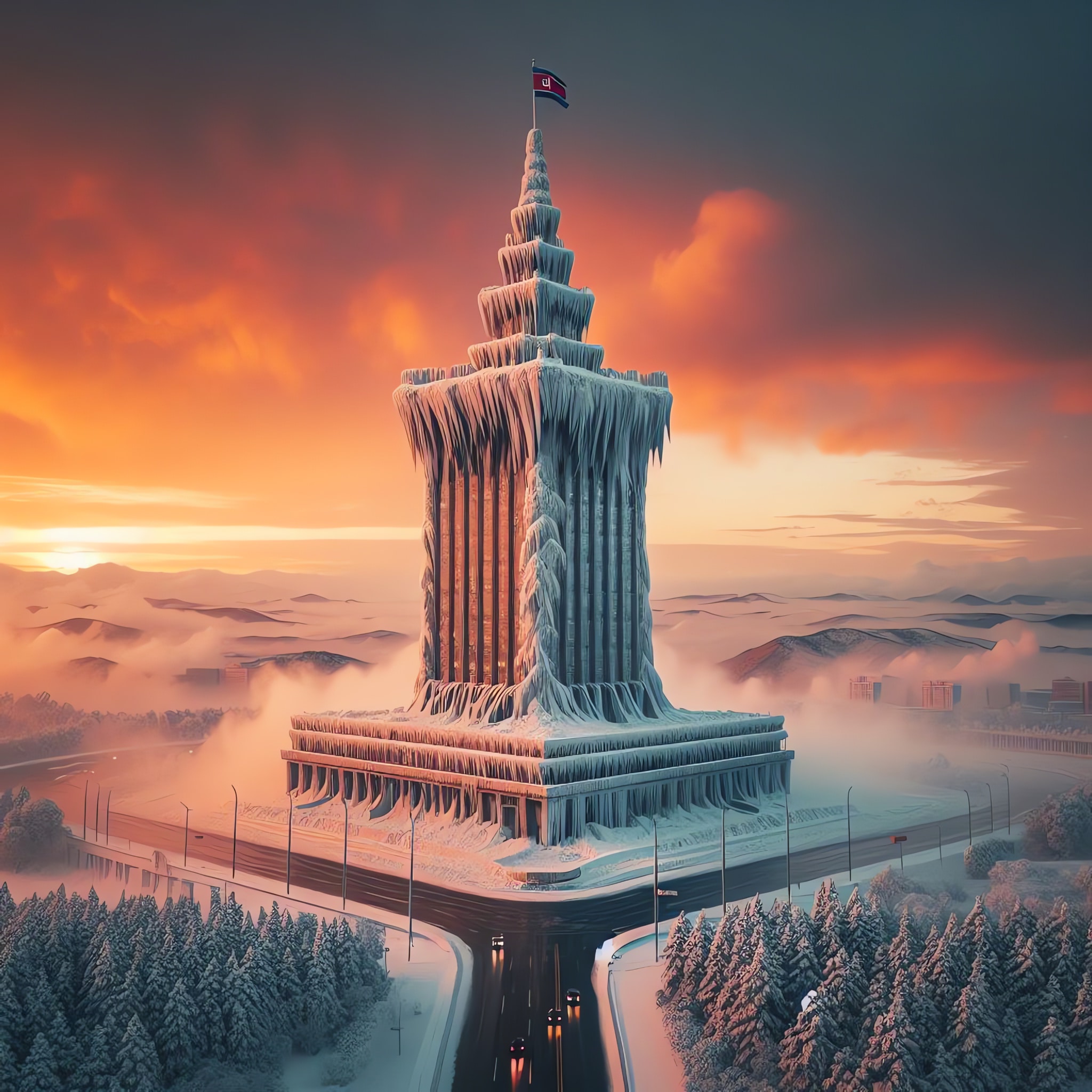 Melting tower in Pyongyang - 4 • VIARAMI