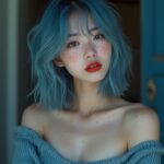 asian-blue-hair-portrait