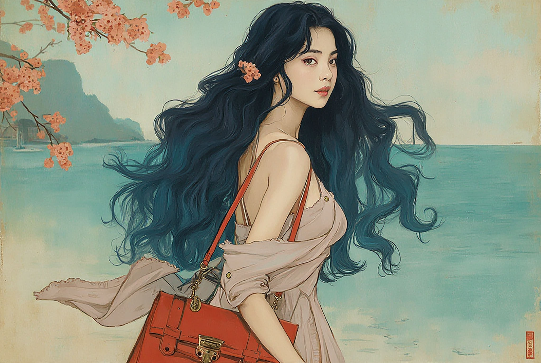 woman-with-long-curled-blueish-hair-with-luxury-handbag-5