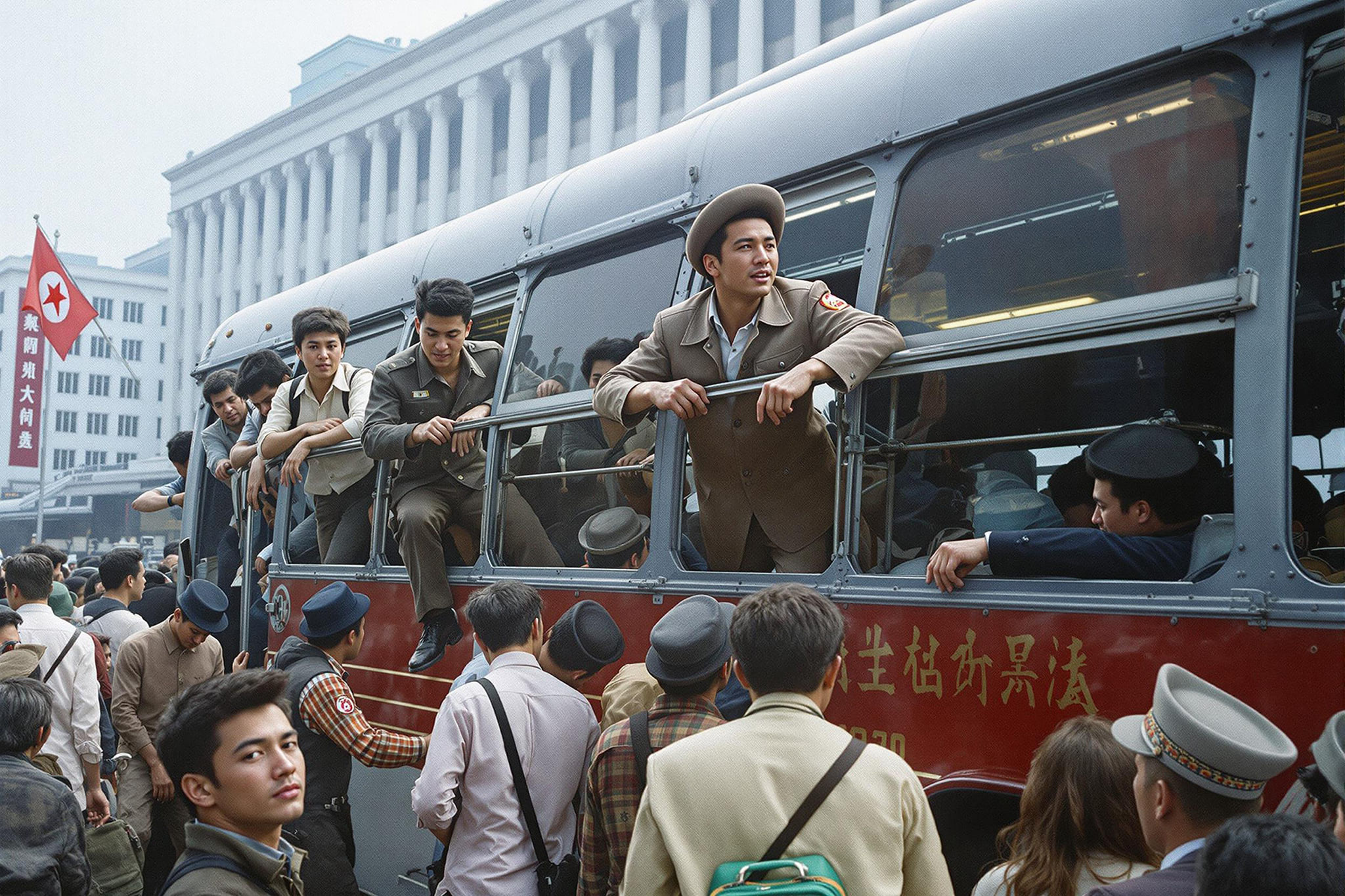 crowded-transport-north-korea