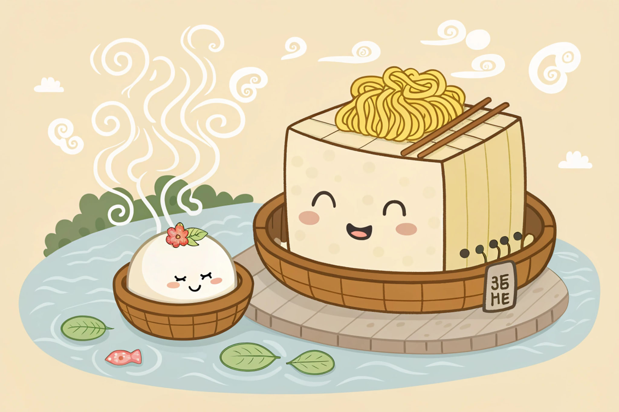 cute-illustration-of-a-block-of-tofu